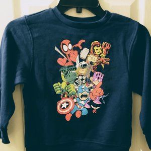 BOYS MARVEL MAD ENGINE SWEATSHIRT SIZE XS/TP/EC